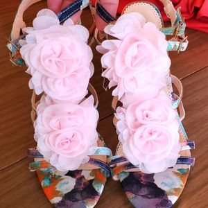Madison by Shoedazzle pink Floral Heels.